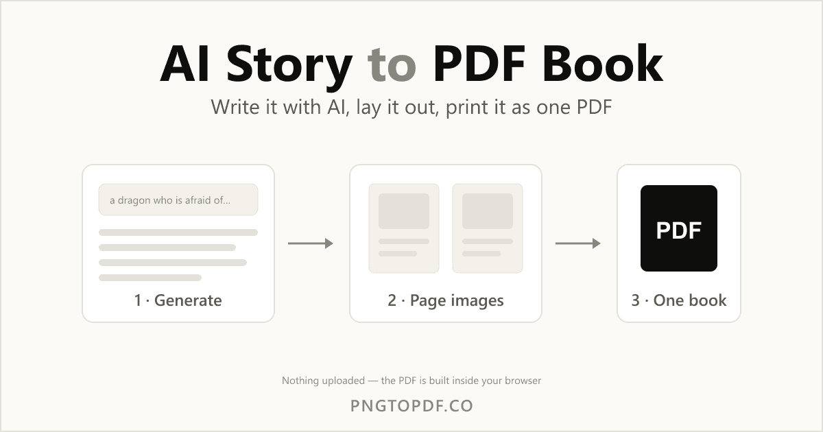 How to Turn an AI-Generated Story into a Printable PDF Book